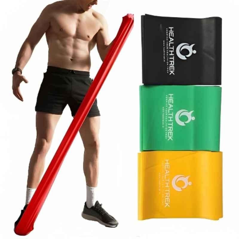 Healthtrek 3 Pcs Loop Resistance Band Set for Physiotherapy, 2023FRBS3