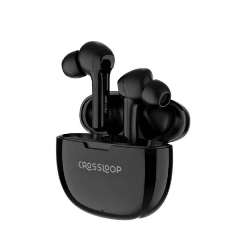 Crossloop Lordz True ABS Black Wireless Earbuds with Mic, CSLGEN121-BK