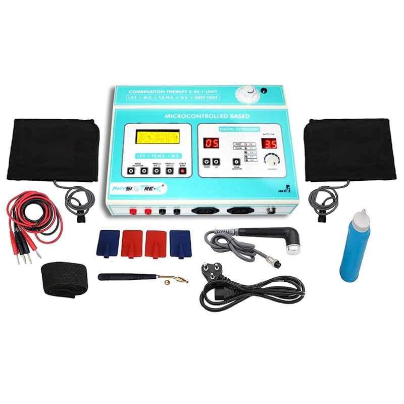 Physiotrex 5-in-1 Digital Combination Therapy Machine with IFT, MS, TENS, US & Deep Heat