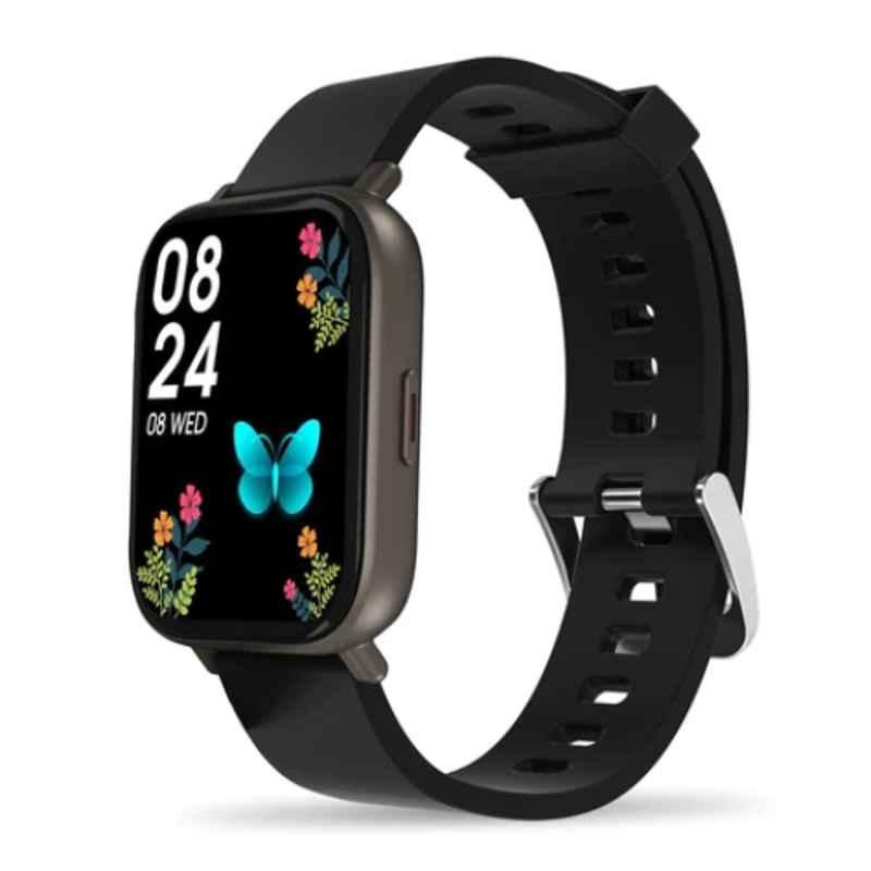 Portronics Kronos Y1 1.75 inch Z Black Smart Wrist Watch, POR 1614