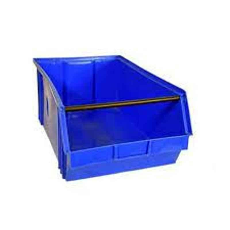 Nilkamal 515x310x200mm HDPE Blue Front Partly Open Crate, FPO CRATE50