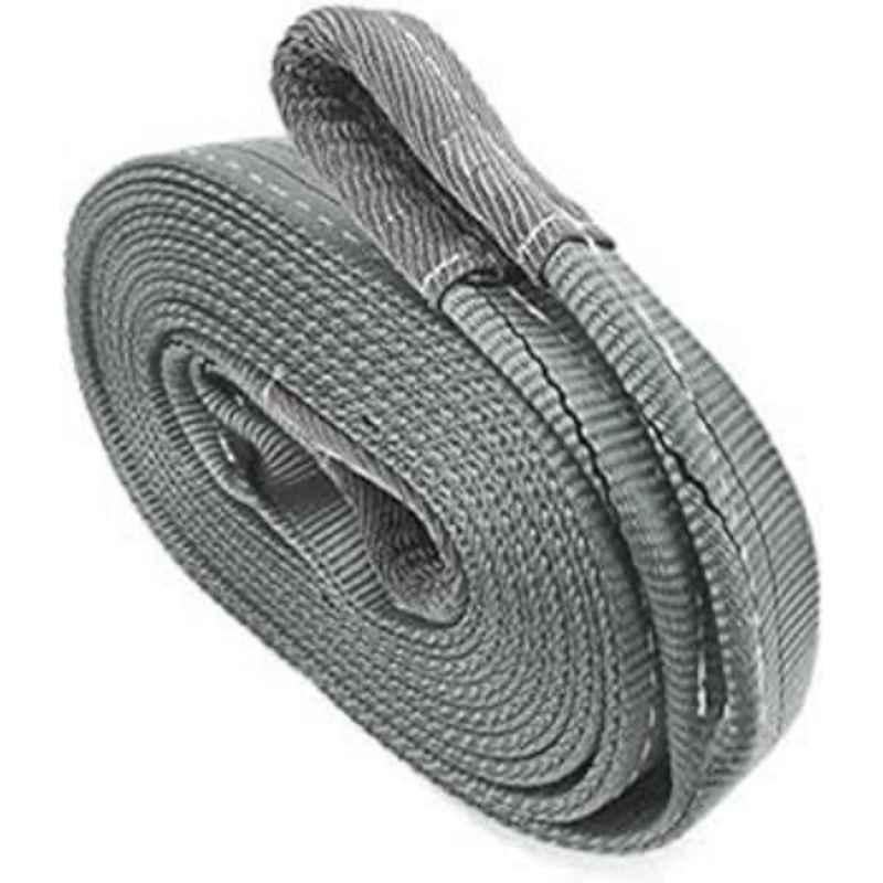 Harrison 4 Ton 5m Polyester Grey Lifting Belt Webbing Sling, HLB4T5M