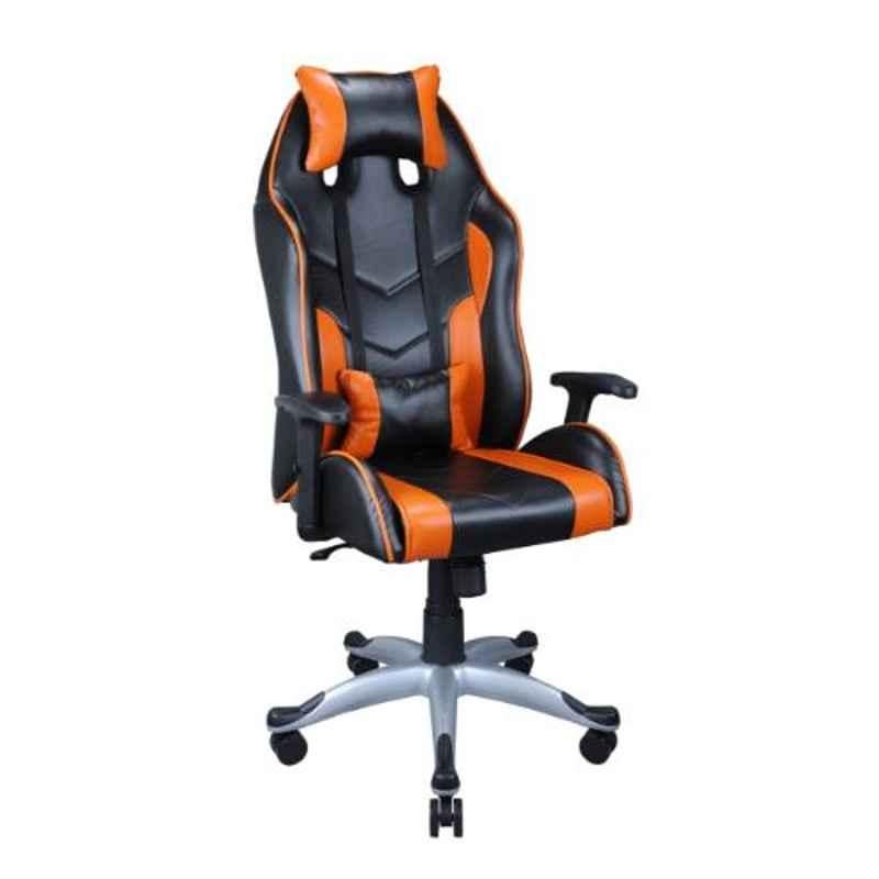 Sunview PU Leather Brown & Black Gaming Chair with Neck & Back Comfort