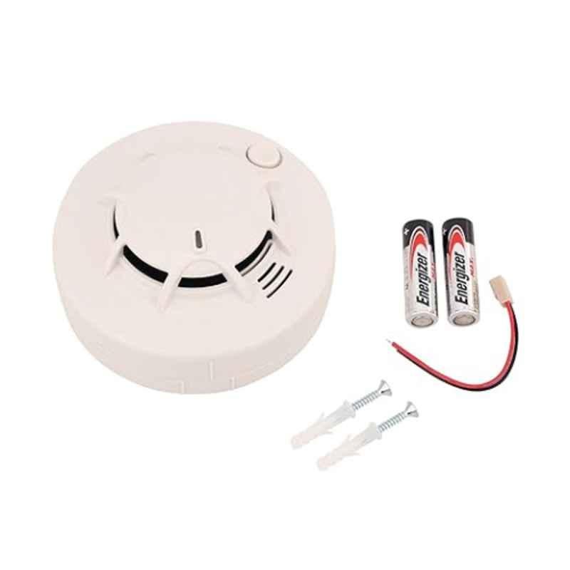 ABS White Battery Operated Smoke Detector