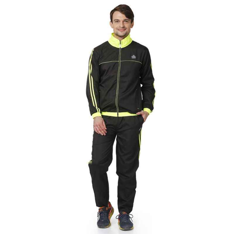 Abloom 109 Black & Parrot Green Tracksuit, Size: M