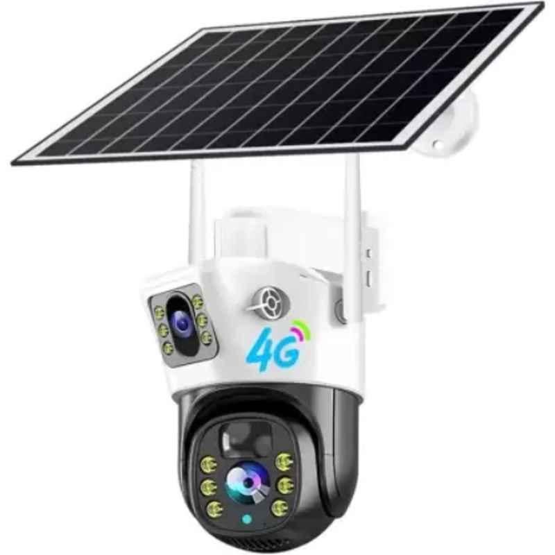 OneXsale 4MP 4G Dual Lens Solar Sim Camera with Live View, Night Vision & Wide Angle Motion Tracking