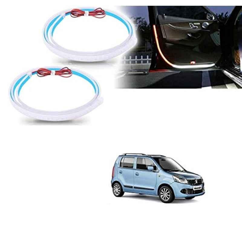 Kozdiko 2 Pcs 120cm Car Door Opening Warning LED Strips Safety Light Set for Maruti Suzuki Old WagonR 2000-2010