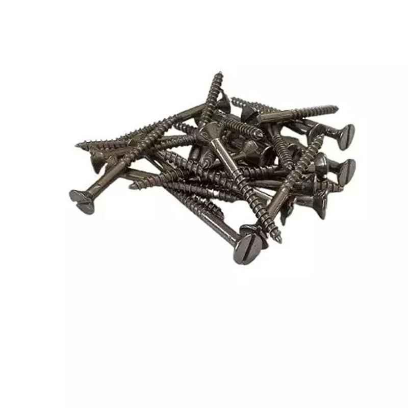 B K Jagan & Co 8x35mm Shaved Flat Slotted Head Self Tapping Wood Screw (Pack of 250)