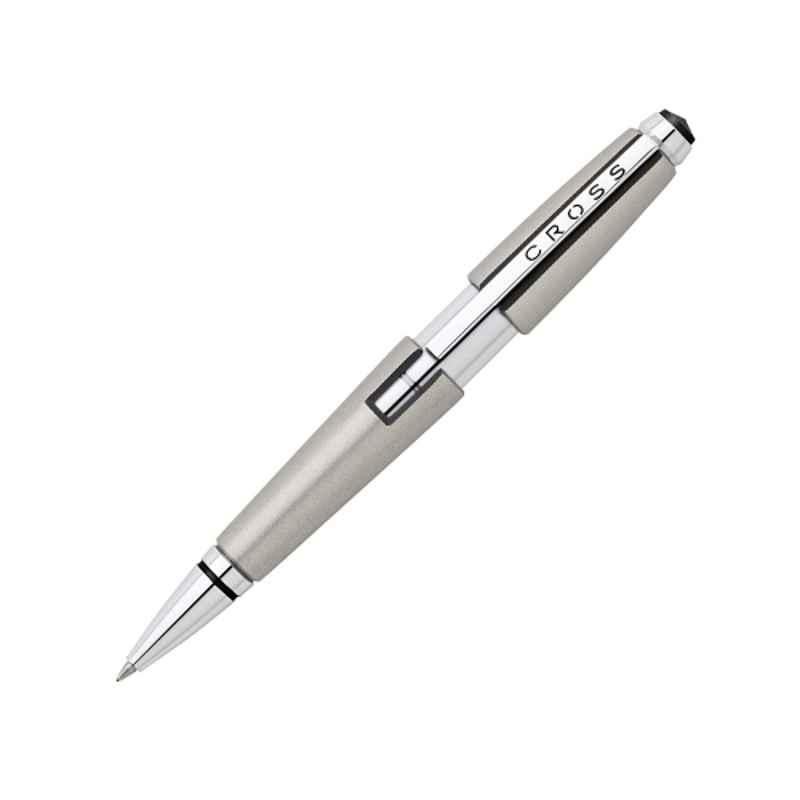 Cross Edge Sonic Black Ink Titanium Chrome Finish Roller Ball Pen, AT0555-5