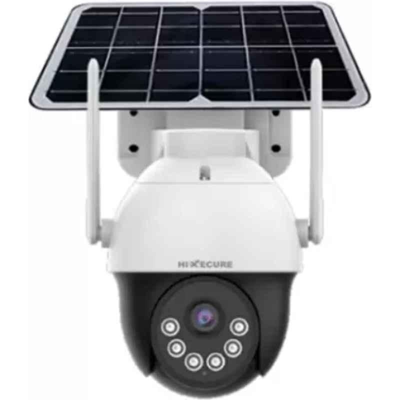 HiXecure 4MP 4G White Solar PT Security Camera, HX-SD40L3-SLR-4G
