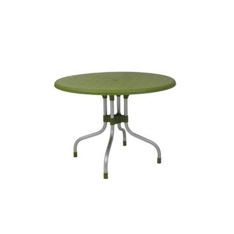 Supreme Cherry Mehandi Green Foldable Round Table