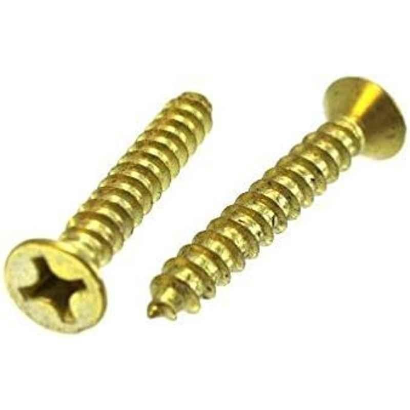 Screwtight 25x6mm Carbon Steel Brass Effect Finish Phillips Head Gypsum Drywall Screw (Pack of 150)