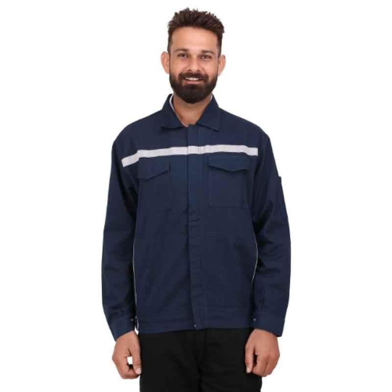 Club Twenty One Workwear Hampton Cotton Navy Blue Safety Jacket, 4005, Size: XL (Pack of 10)