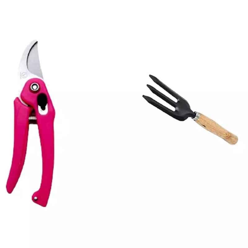Sky Blue 0.98 inch Iron Bypass Pruner, SK_BL_PRUNER0015 (Pack of 2)