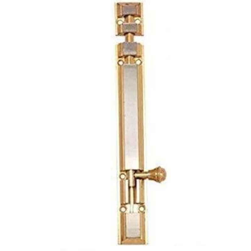 Smart Shophar 6 inch Brass Gold Silver Royal Tower Bolt, SHA10TW-ROYA-GS06-P1 (Pack of 4)