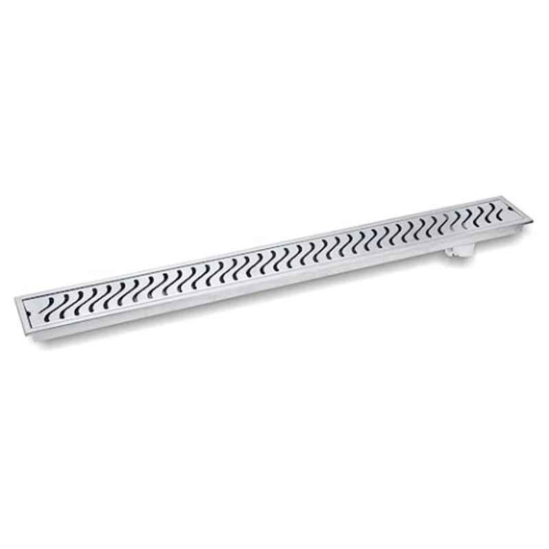 Aquieen 30x4 inch Stainless Steel 304 Water Drainer Anti-Foul Cockroach Trap Floor Drain